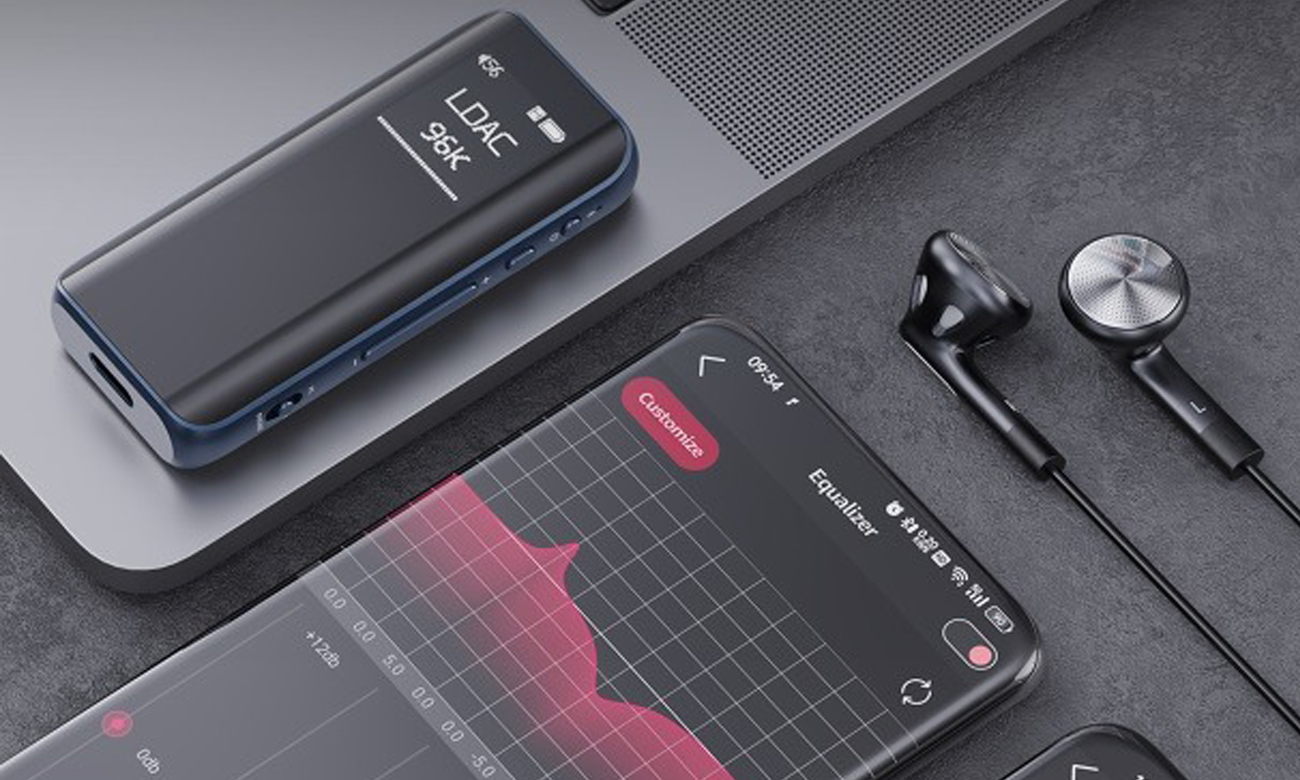 Kopfhörerverstärker mit DAC und AMP Bluetooth FiiO BTR15 - Lifestyle-Grafik