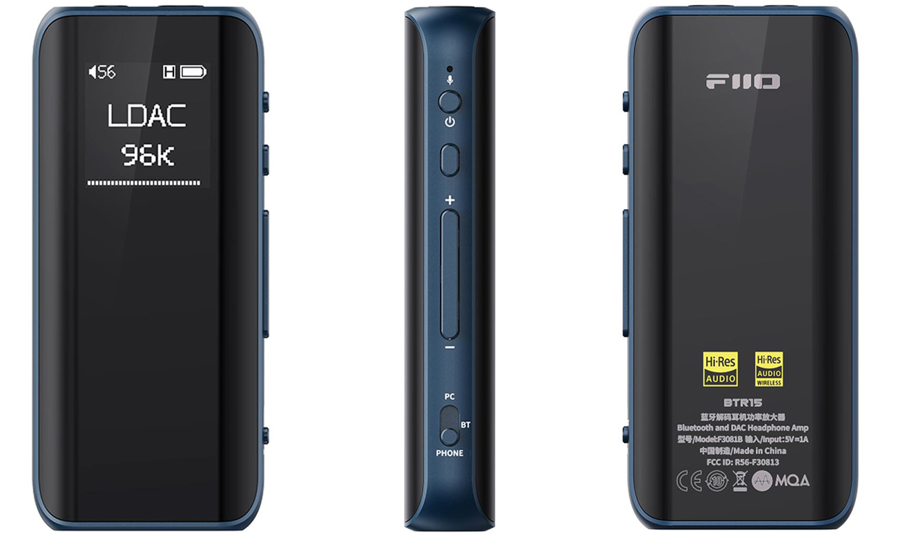 Kopfhörerverstärker mit DAC und AMP Bluetooth FiiO BTR15 - Allgemeine Ansicht