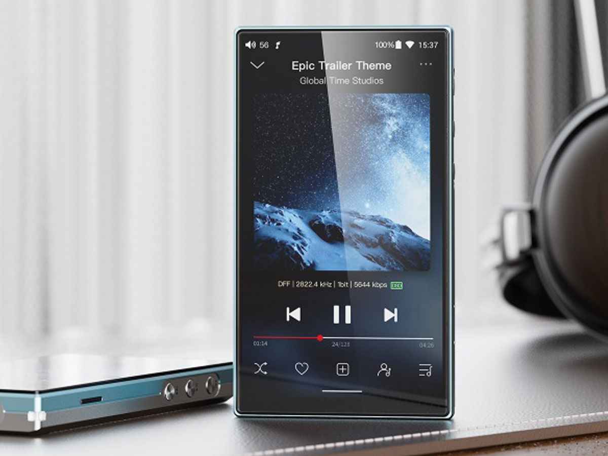 Tragbarer FiiO JM21 Sky Blue - Lifestyle-Grafik