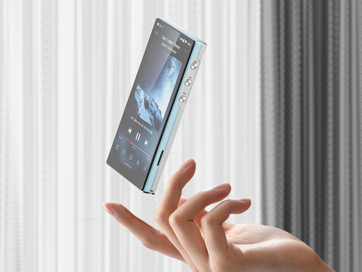 Tragbarer FiiO JM21 Sky Blue - Lifestyle-Grafik