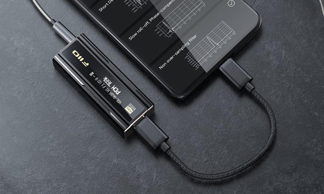Tragbarer DAC mit Kopfhörerverstärker FiiO KA5 - Steuerungs-App