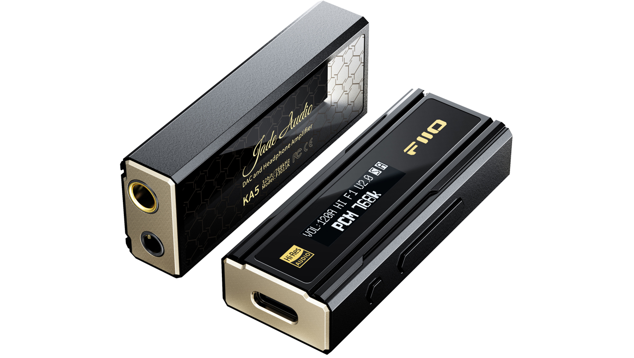 Tragbarer DAC mit Kopfhörerverstärker FiiO KA5 - Gesamtansicht