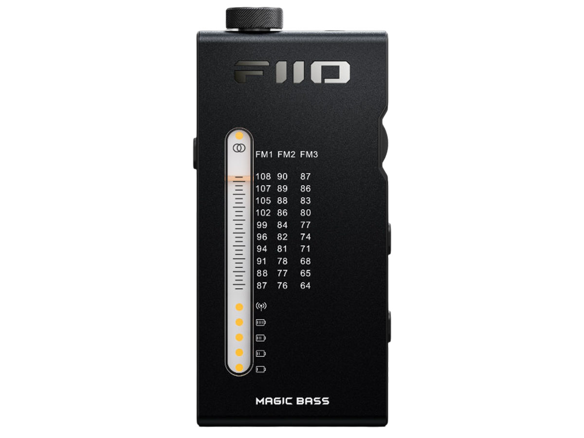 Tragbarer FM-Radio-Player FiiO RR11 Schwarz - Vorderansicht