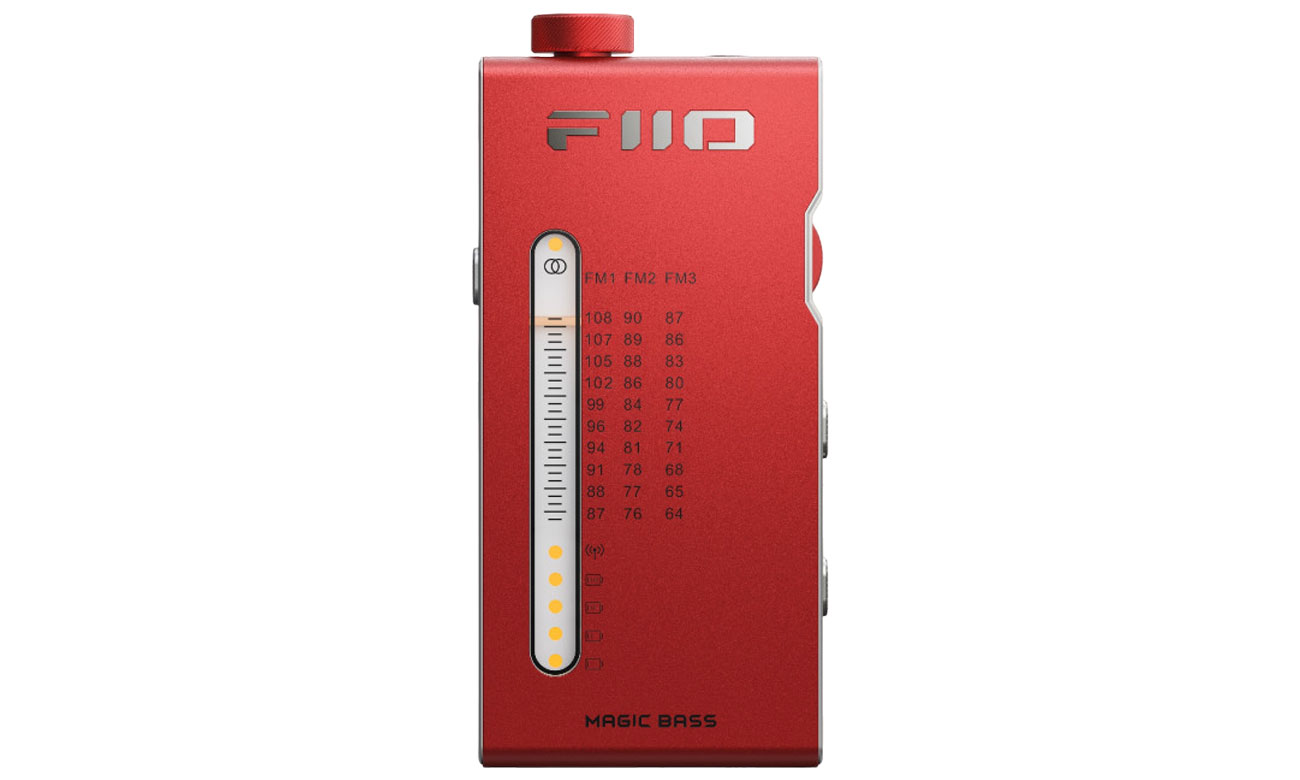 Tragbarer FM-Radio-Player FiiO RR11 Rot - Vorderansicht