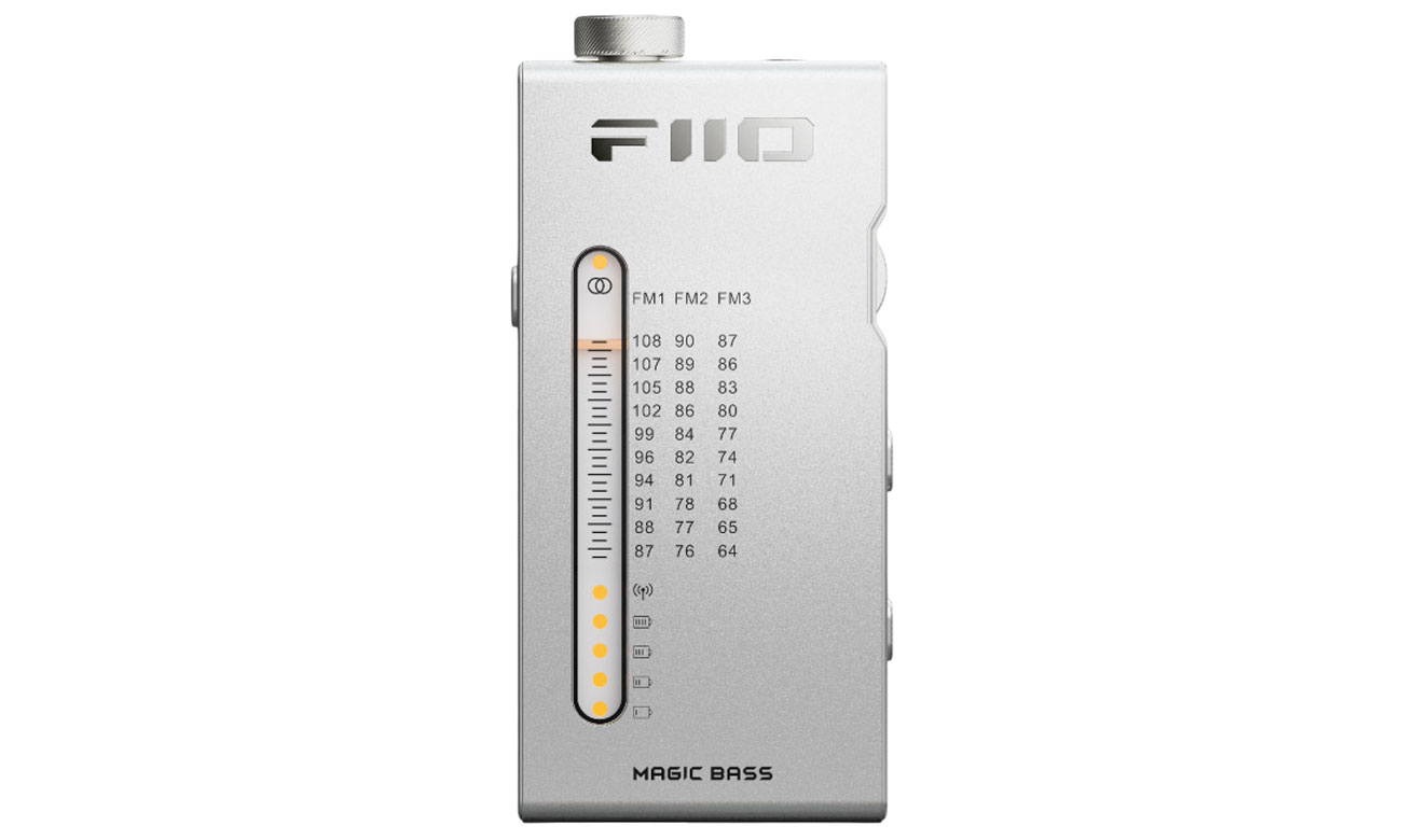 Tragbarer FM-Radio-Player FiiO RR11 Silber - Vorderansicht
