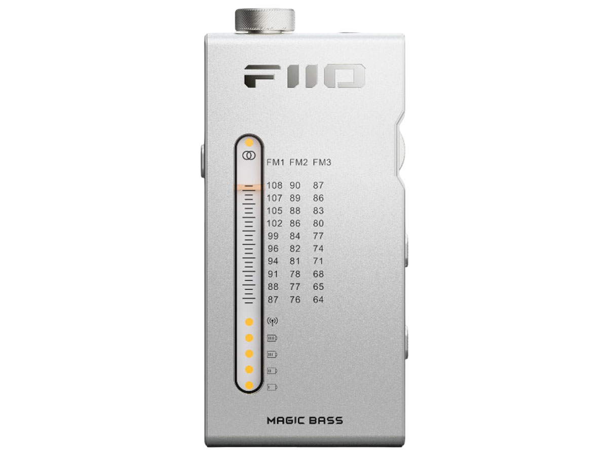 Tragbarer FM-Radio-Player FiiO RR11 Silber - Vorderansicht