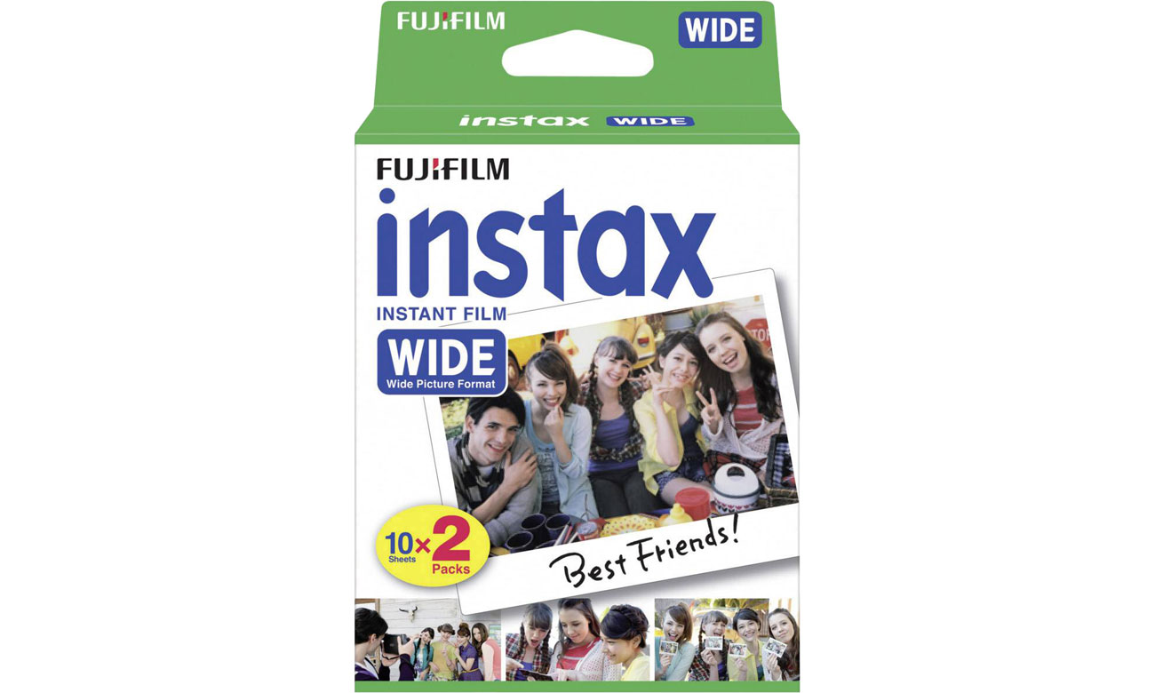 Film für Fujifilm Instax Wide Kamera 2x10 Stück