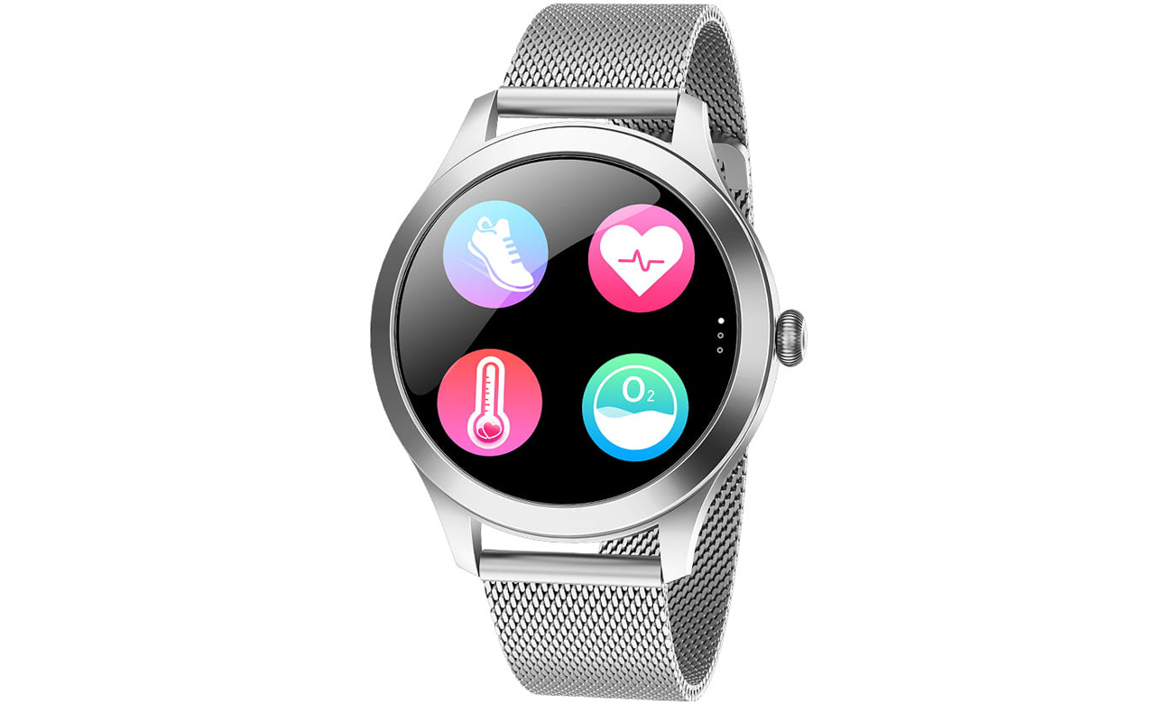 Smartwatch Garett Women Naomi Pro Stahlsilber
