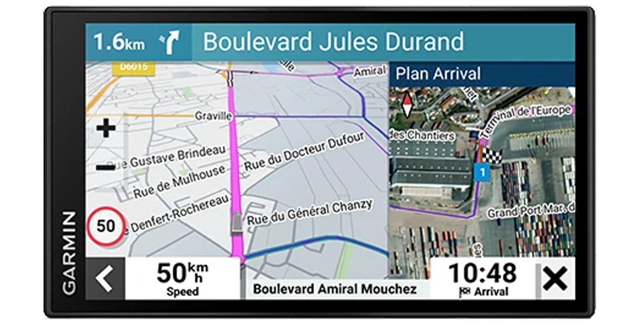 Garmin Dezl LGV610 MT-D LKW-Navigationssystem - Frontansicht
