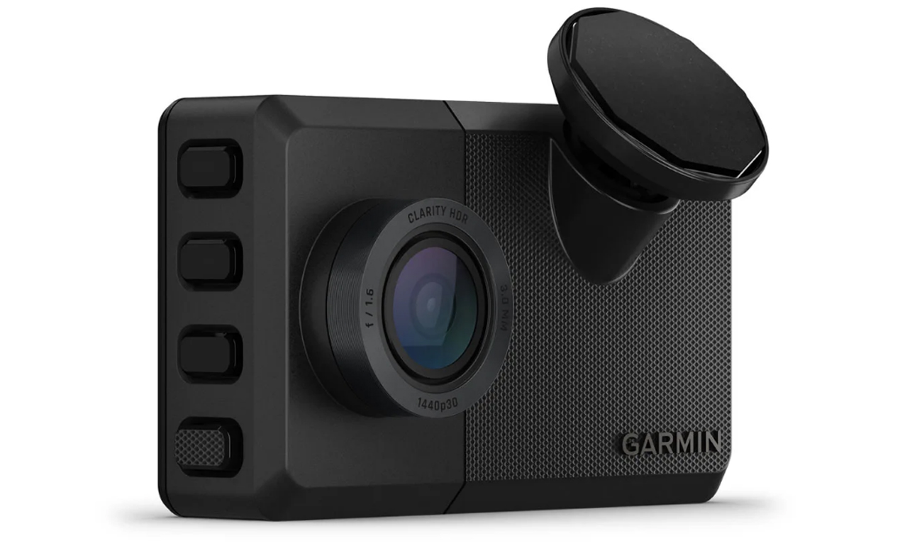 Garmin Dash Cam Live Autokamera - Frontansicht seitlich
