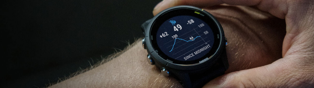 Sportuhr Garmin Forerunner 255 Music Schwarz