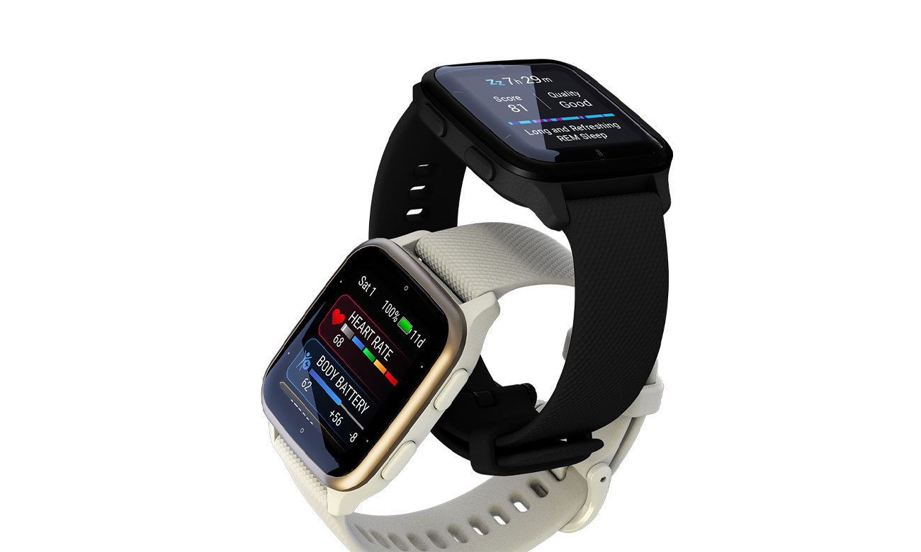 Sportuhr Garmin Venu Sq 2 Music Cremegold