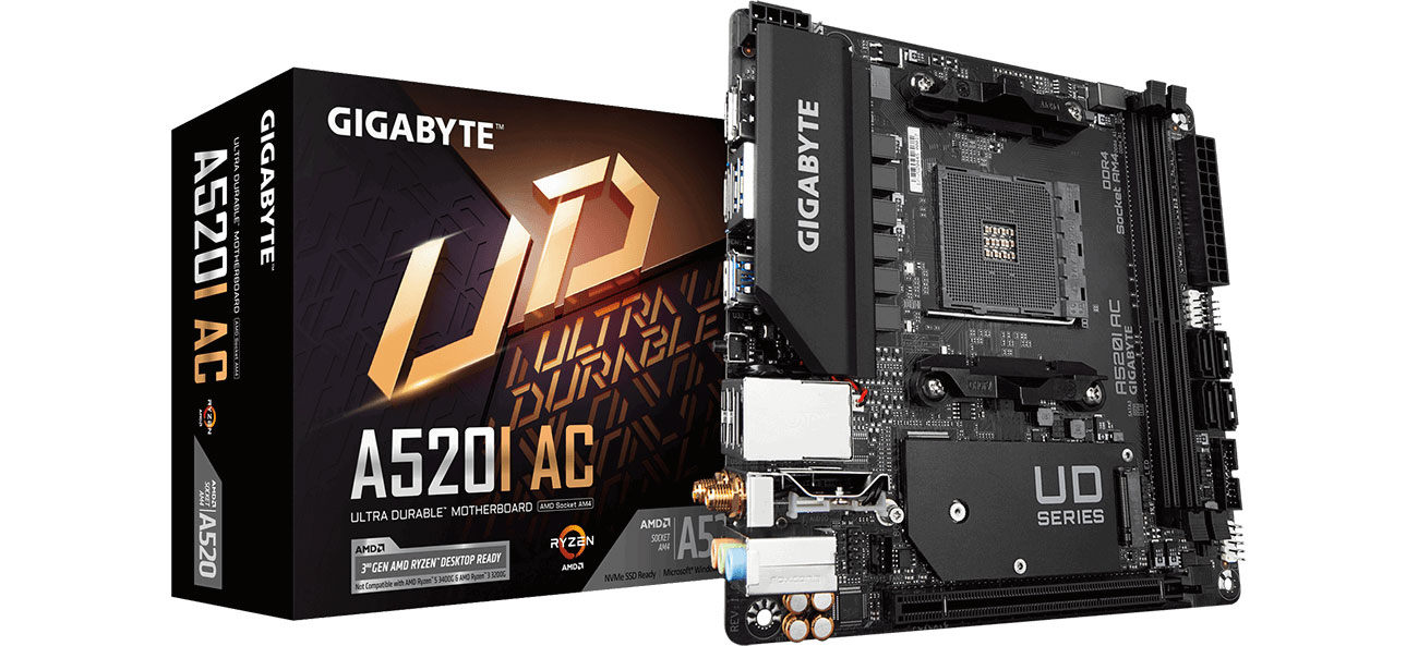 Płyta główna Socket AM4 Gigabyte A520I AC