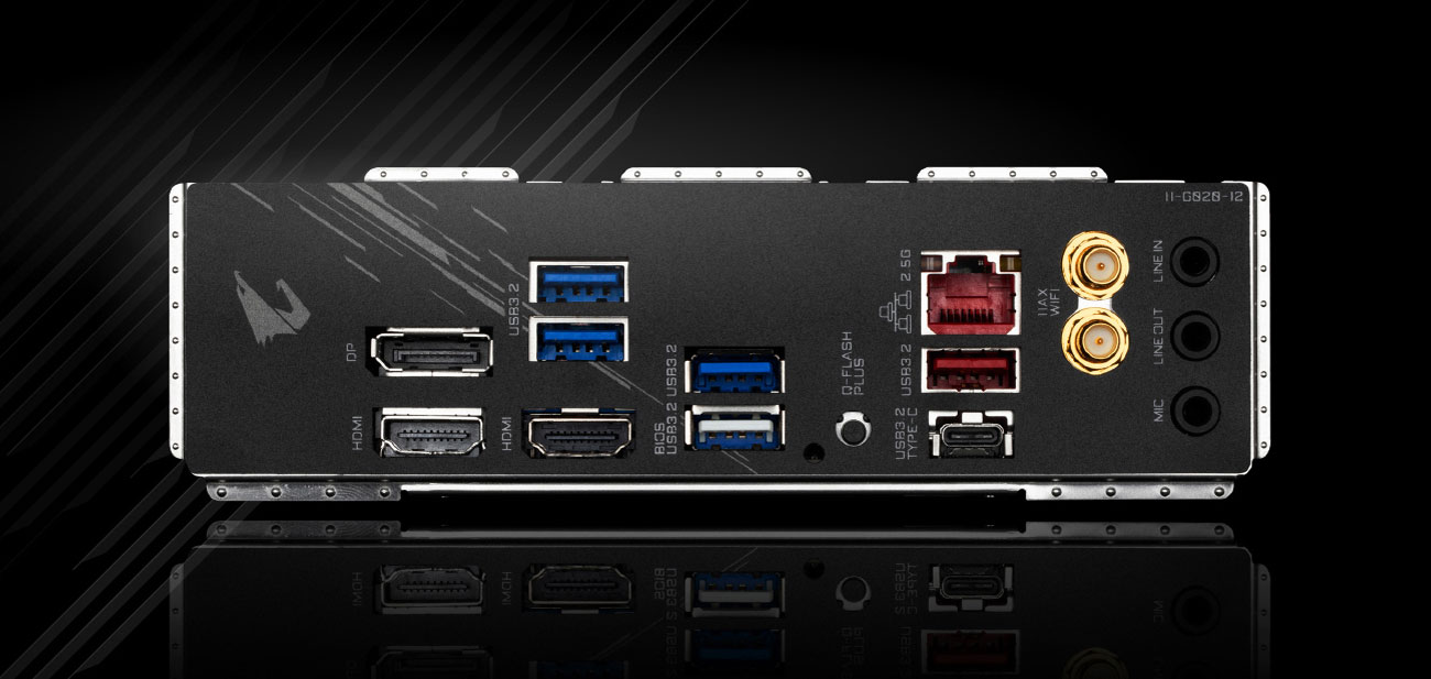 Gigabyte B550 I AORUS PRO AX - Złącza