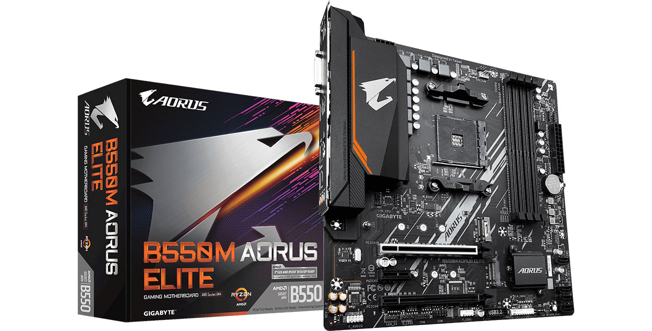 Mainboard Socket AM4 Gigabyte B550M AORUS ELITE