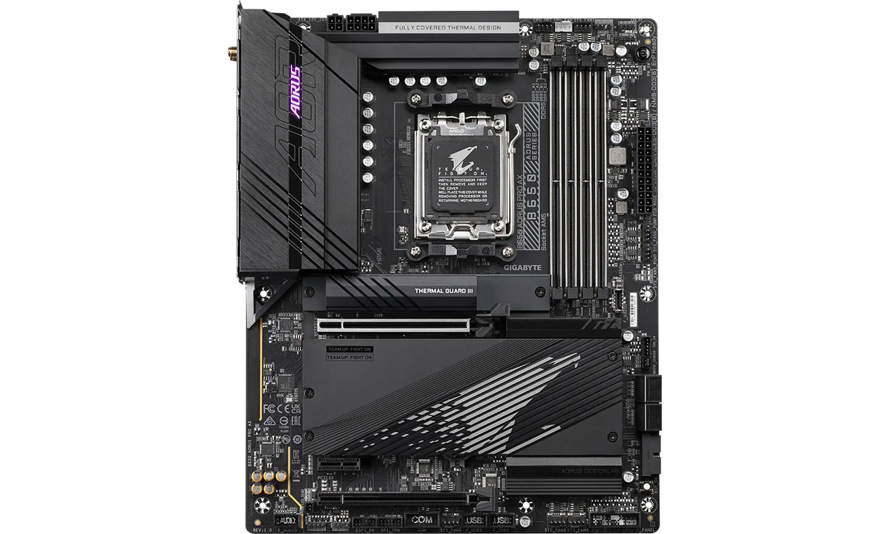 Gigabyte B650 AORUS PRO AX Chłodzenie