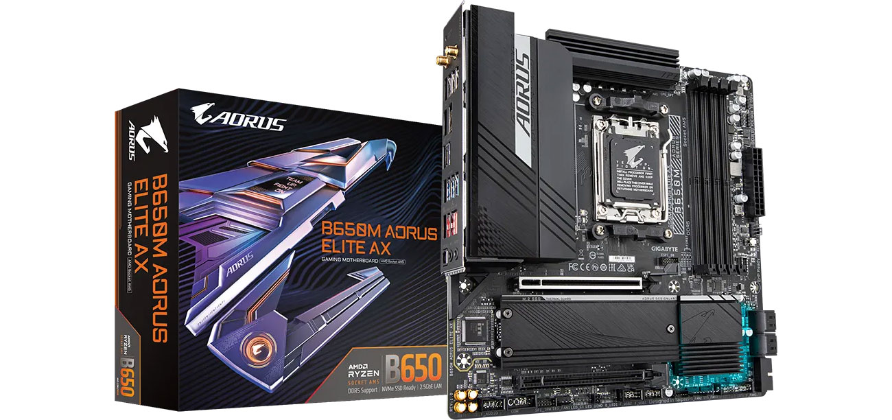 Gigabyte B650M AORUS ELITE AX Płyta główna box
