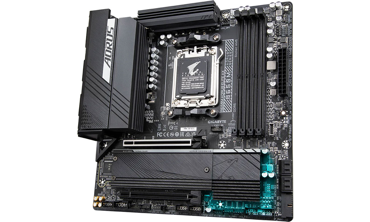 Gigabyte B650M AORUS ELITE AX Złącza