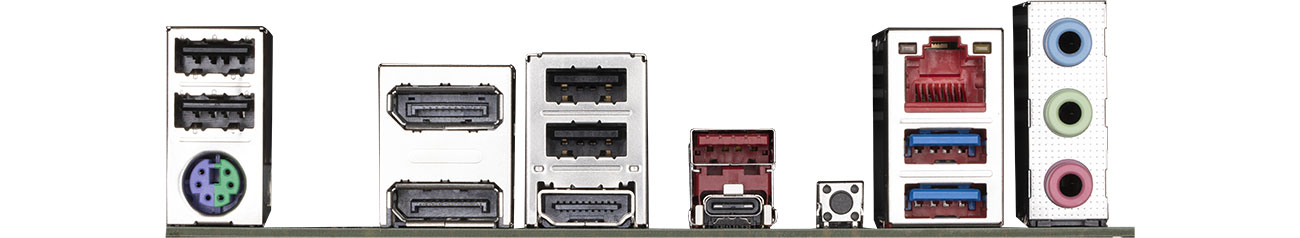 Gigabyte B650M DS3H Porty