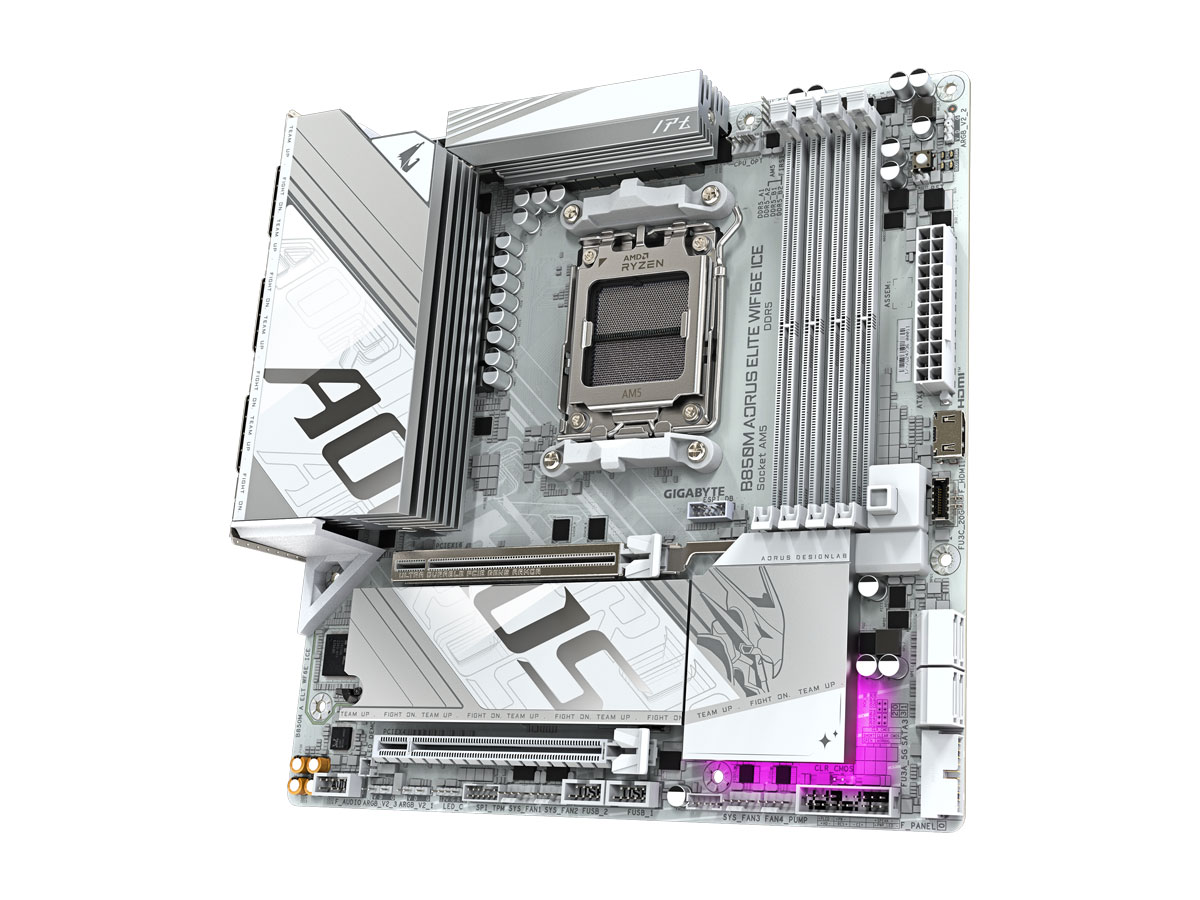 Gigabyte B850M AORUS ELITE WIFI6E ICE