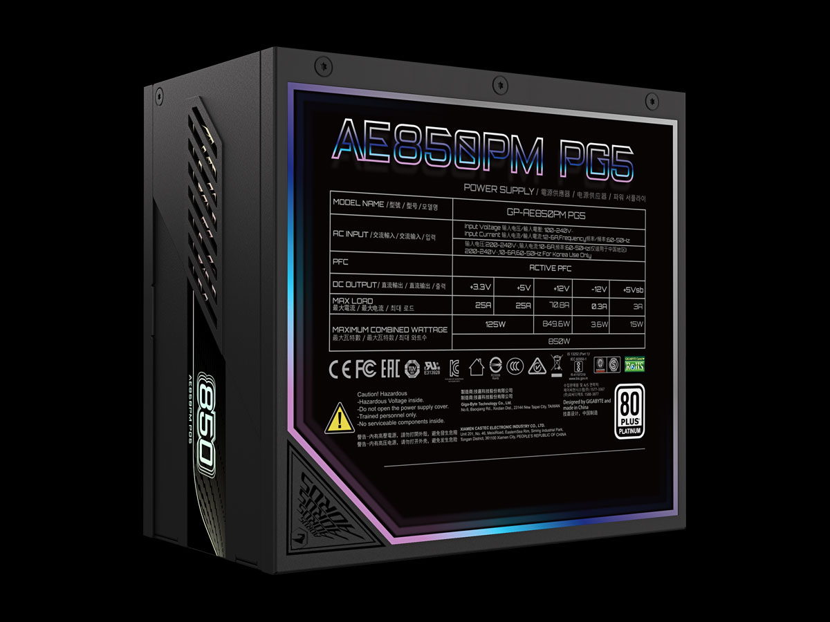 Gigabyte Aorus Elite P 850 W