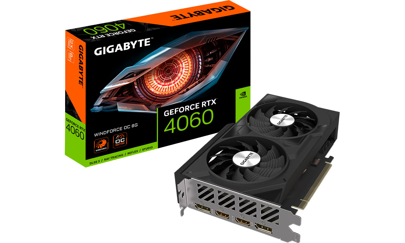 Gigabyte GeForce RTX 4060 Windforce OC 8GB GDDR6
