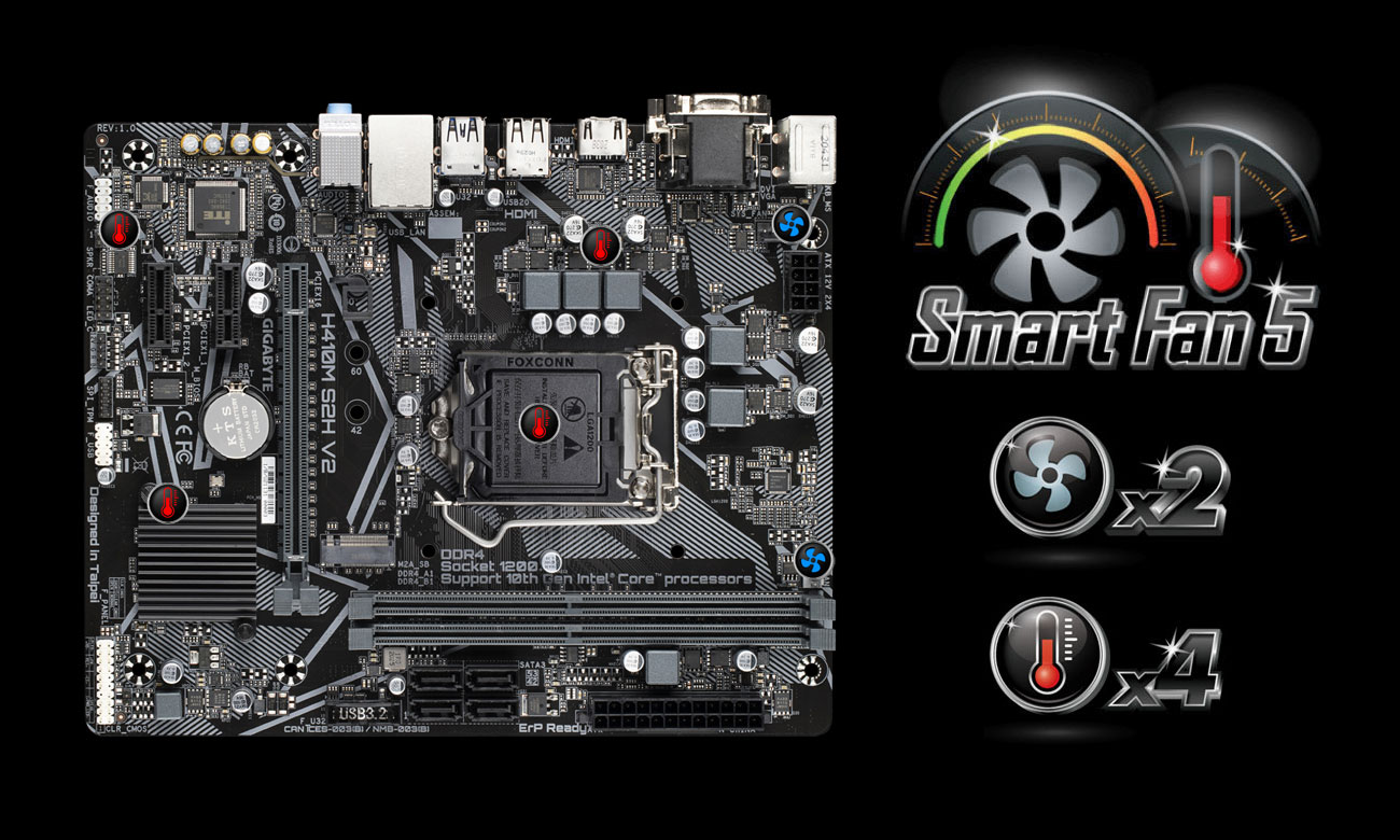 Gigabyte H410M S2H V2 - Smart Fan 5