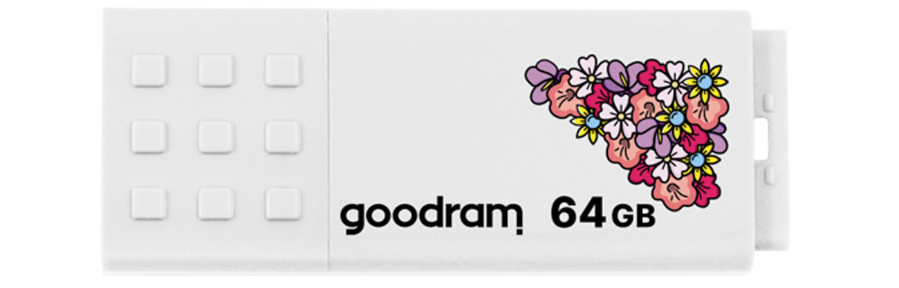 Pendrive GOODRAM 64 GB UME2 USB 2.0 spring white - Widok ogólny