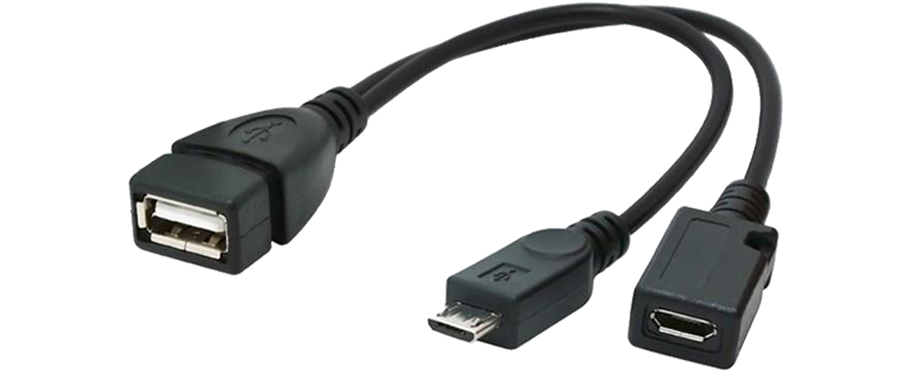 Kabel USB Gembird microUSB otg z zasilaniem A-OTG-AFBM-04