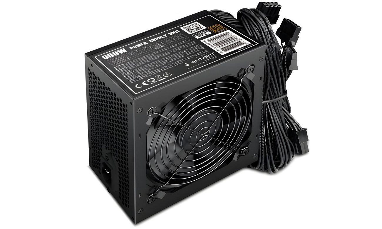 Netzteil Gembird Fornax 600W 80 Plus Bronze