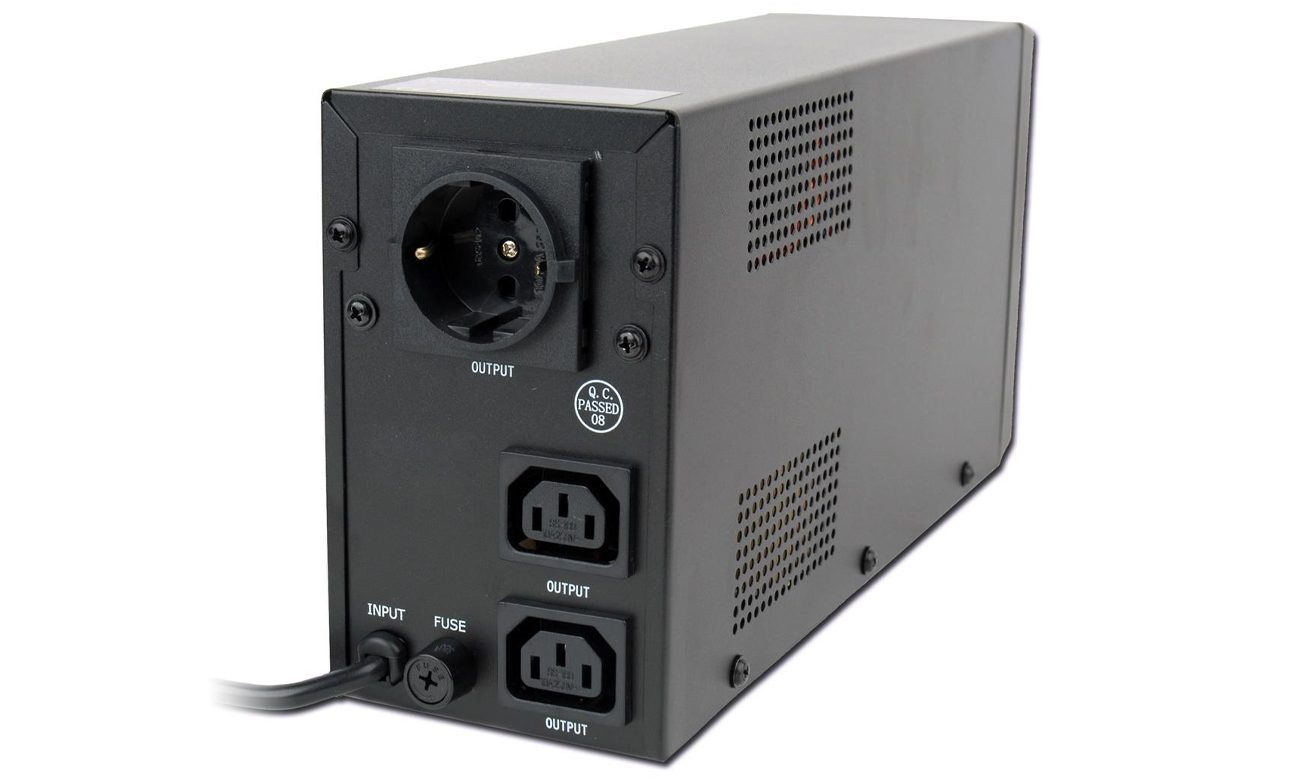 Notstromversorgung Gembird UPS 850VA Line-in 2x IEC USB LCD