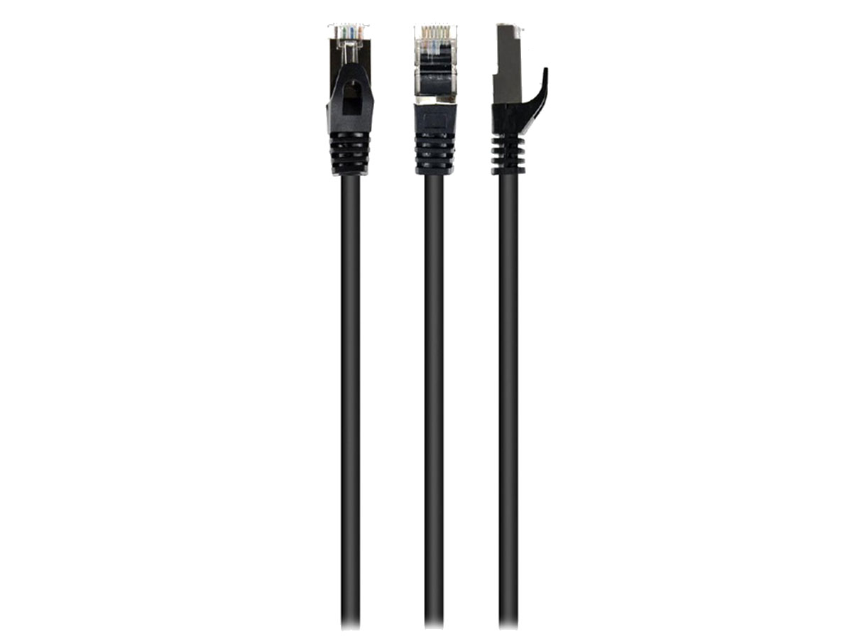 Gembird RJ-45/RJ-45, kat.6A, S/FTP, schwarz, 1,5m