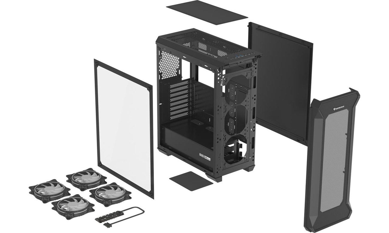 Genesis Irid 505 ARGB - Przód, tył