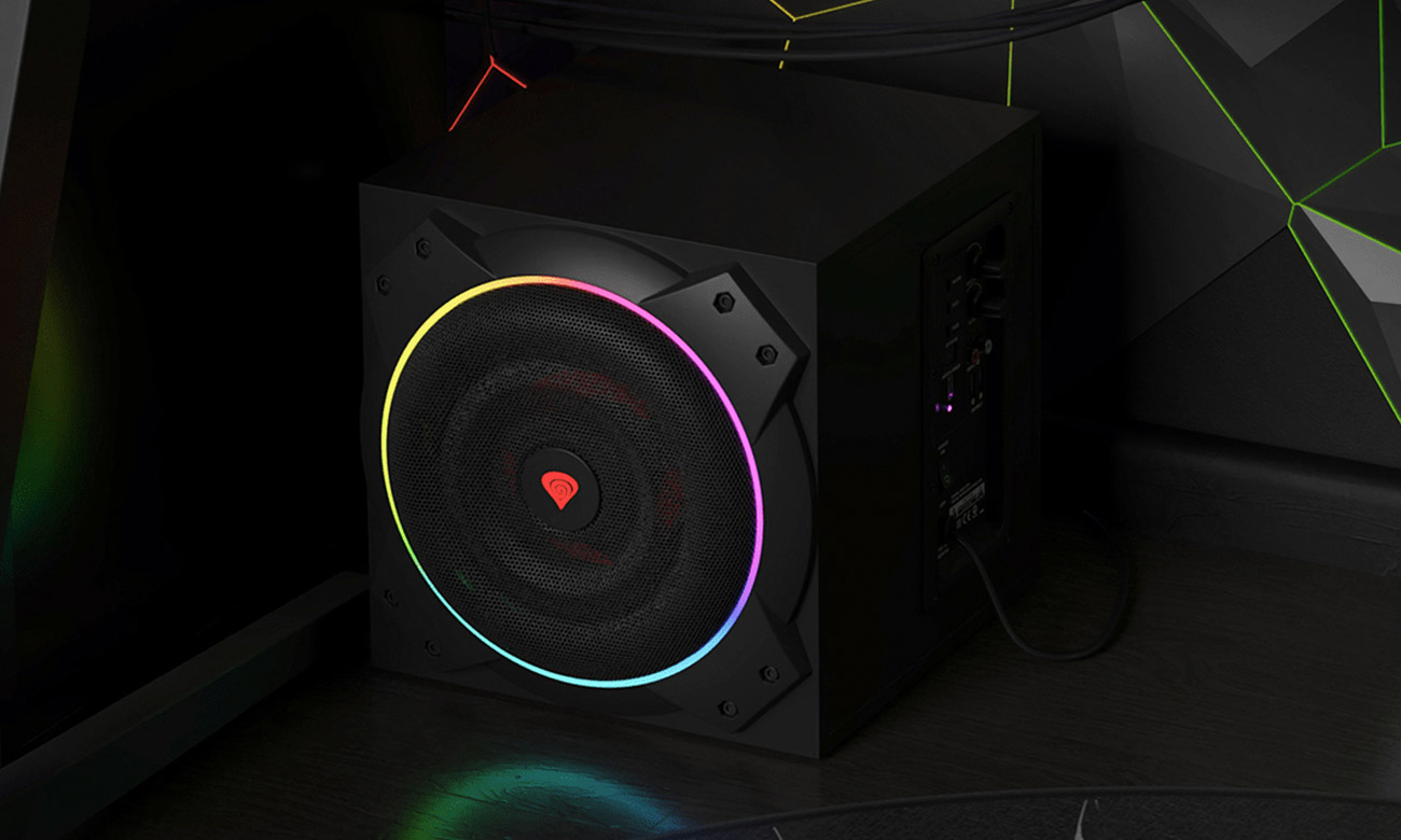 Głośniki Genezis Helium 800BT 60W 2.1 ARGB czarne