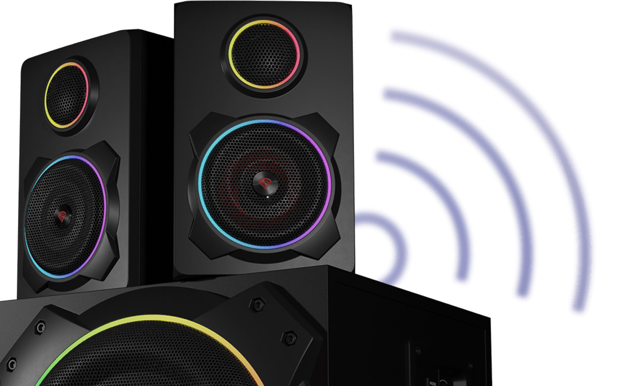 Głośniki Genezis Helium 800BT 60W 2.1 ARGB czarne