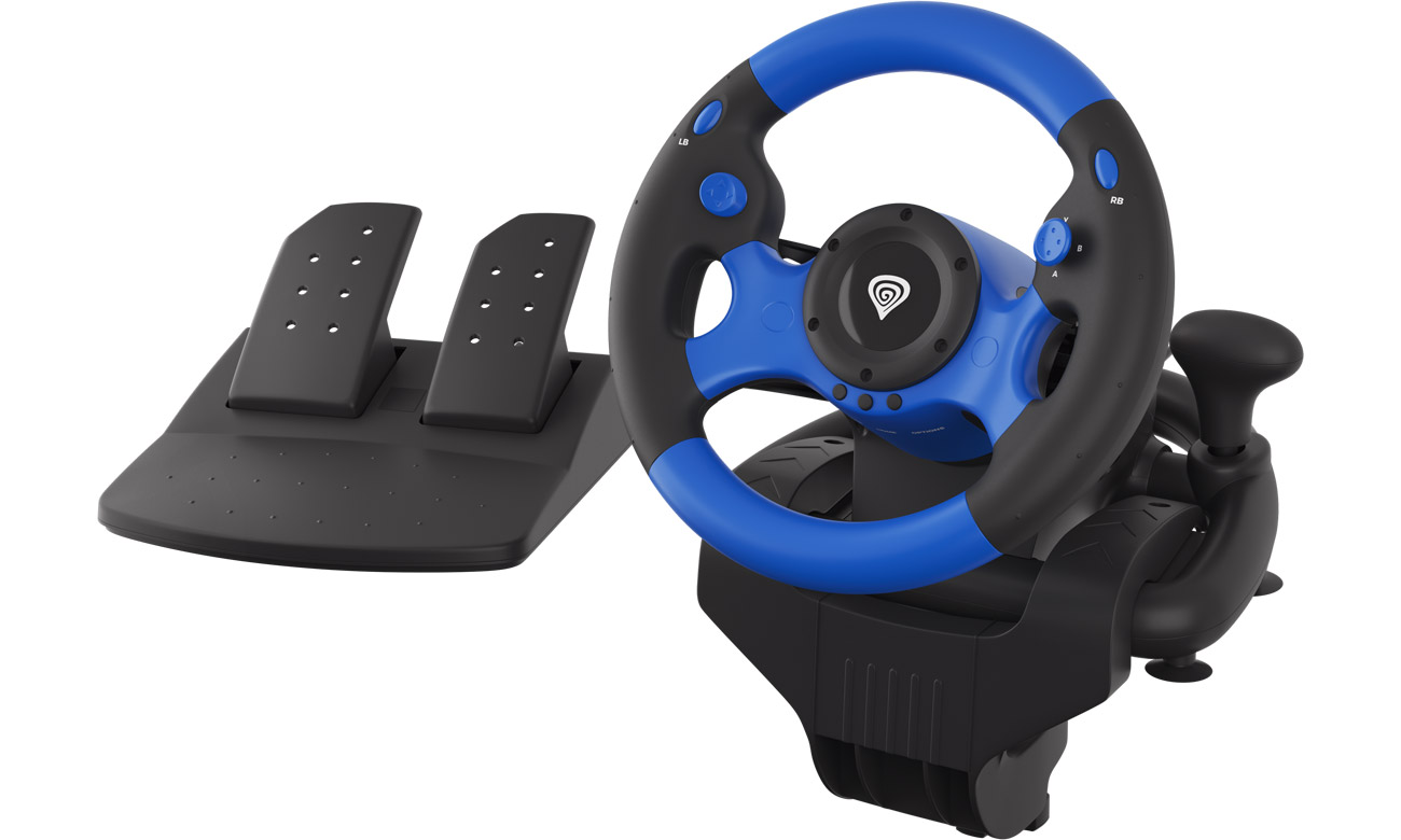 Lenkrad Genesis Seaborg 350 - Vorderansicht + Pedale