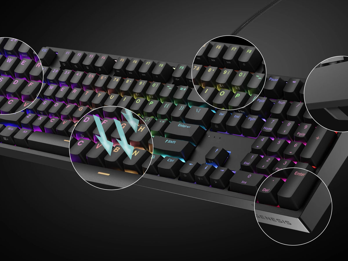 Genesis Thor 404 Outemu Peach Silent 