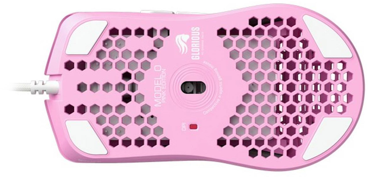 Gaming-Maus Glorious PC Gaming Race Model O Pink - Ansicht von unten
