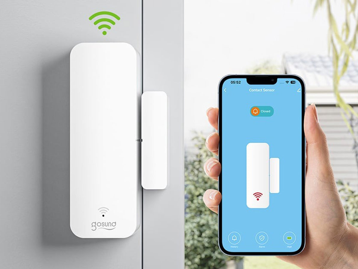 Intelligenter Tür- und Fensterkontakt Gosund ST18 - Lifestyle-Grafik