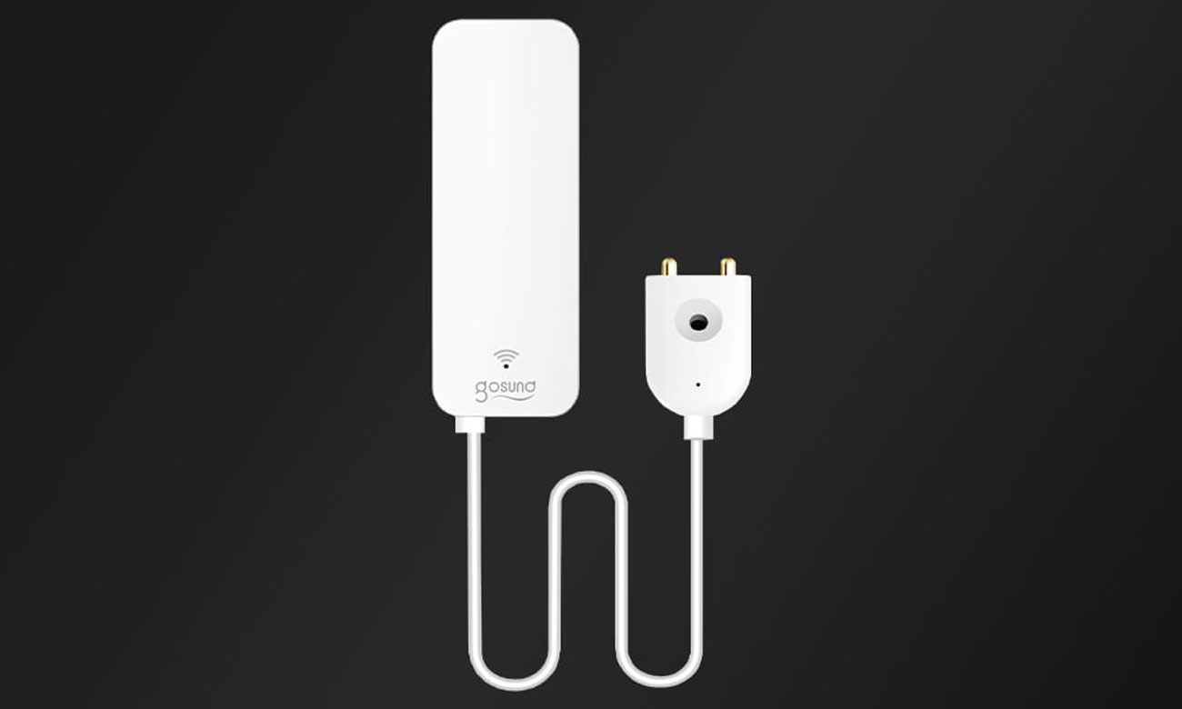 Intelligenter Wasserleck-/Überflutungssensor Gosund ST19 – Grafik mit Hintergrund