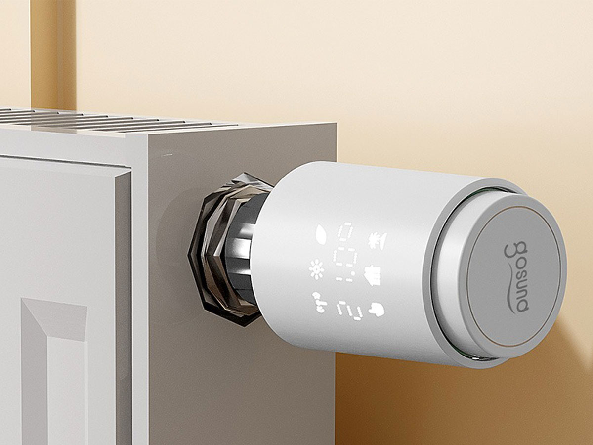 Intelligenter Bluetooth-Thermostatkopf Gosund STR1 – Lifestyle-Grafik