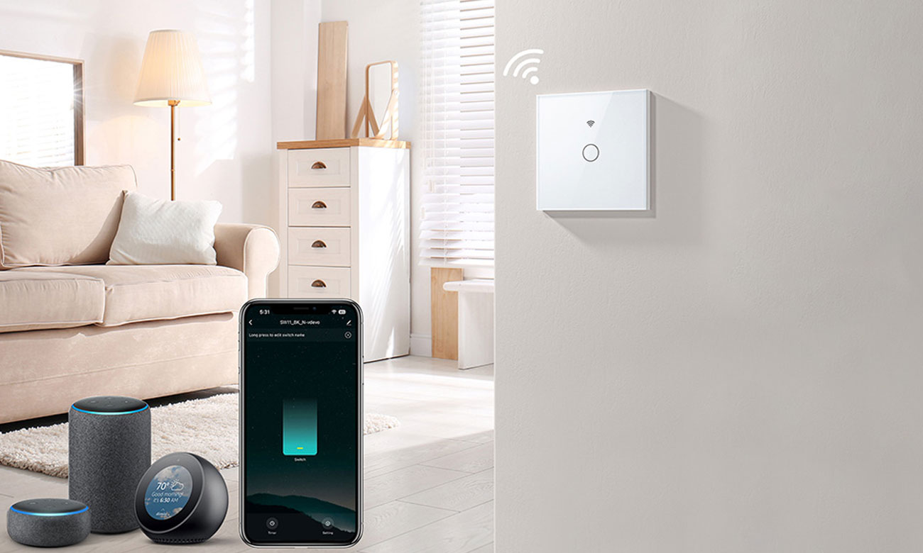 Gosund WiFi Touch-Lichtschalter SLS1 (optional N, einfach)