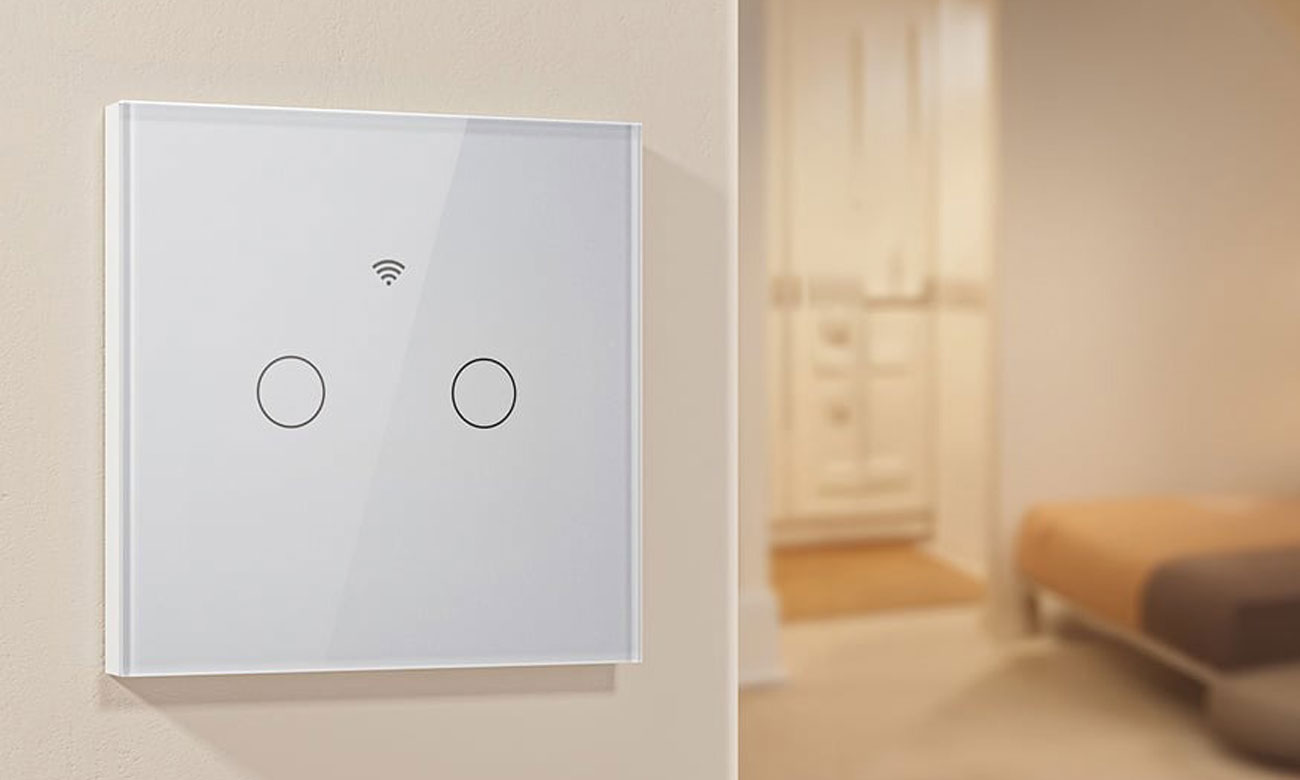 Dotykowy włącznik światła Wi-Fi Gosund SLS2 (opcjonalny N, podwójny) - Grafika lifestyle