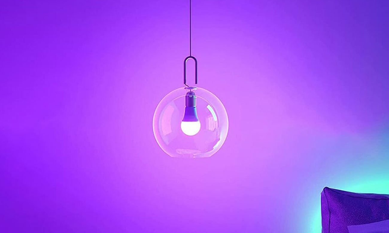 Intelligente LED-Glühbirne RGB Gosund WB4 8W 800lm – Grafik mit Hintergrund