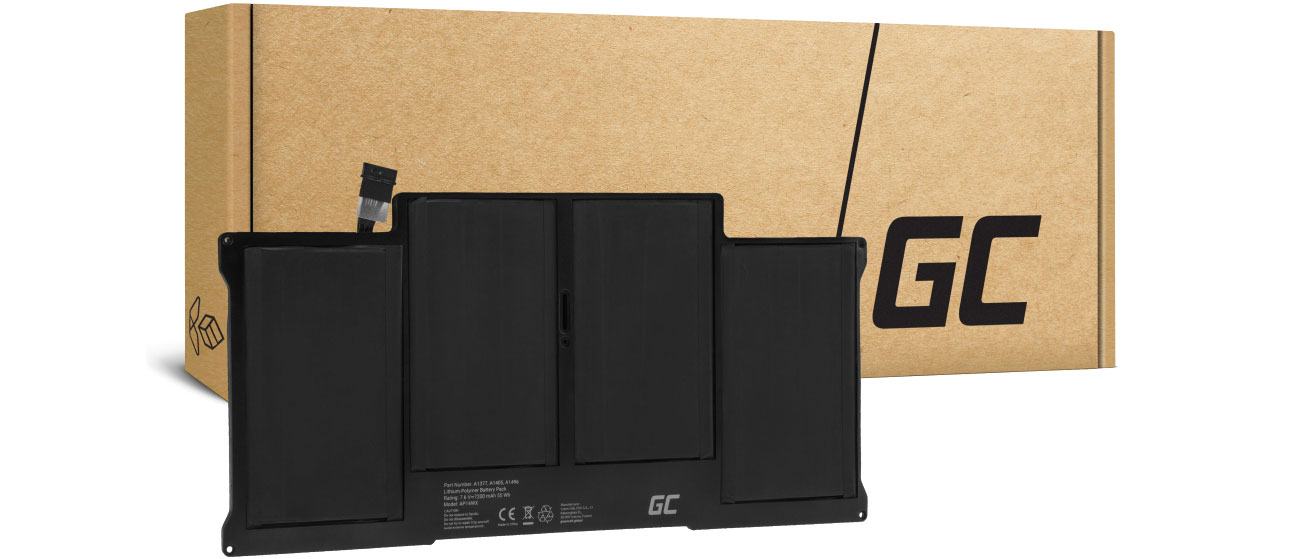 Green Cell A1496 A1405 A1377 für Apple MacBook Air 13 A1466 A1369