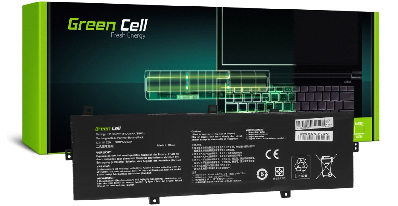 Green Cell Batterie für Asus ZenBook