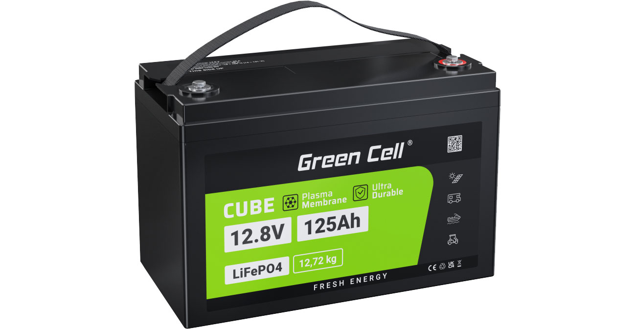 Akumulator Green Cell LiFePO4 125 Ah 12,8 V 1600 Wh