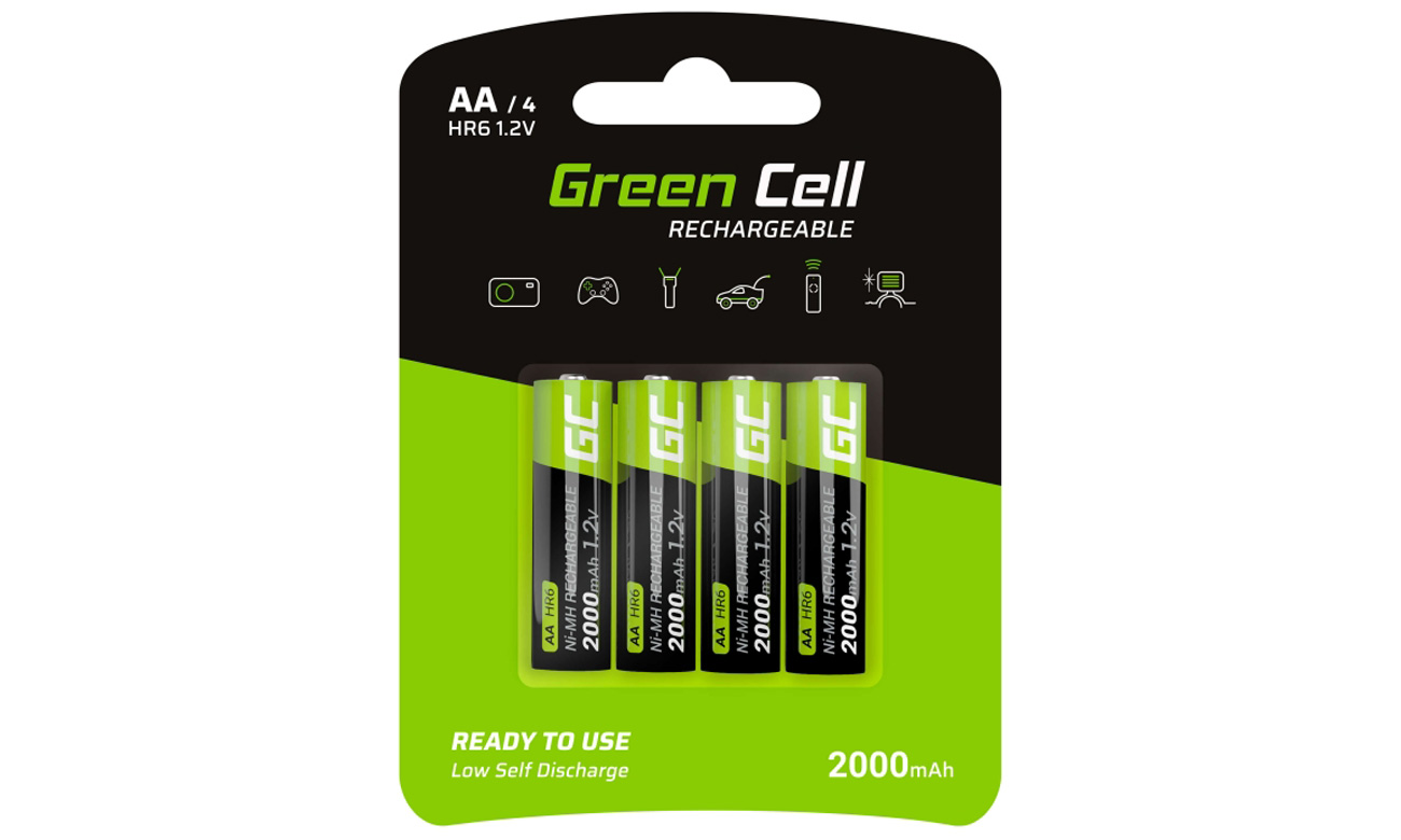Green Cell Akkus 4x AA HR6 2000mAh GR02