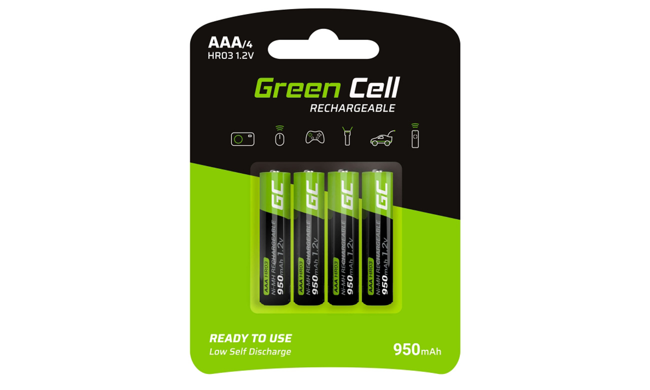 Green Cell Akkus 4x AAA HR03 950mAh GR03