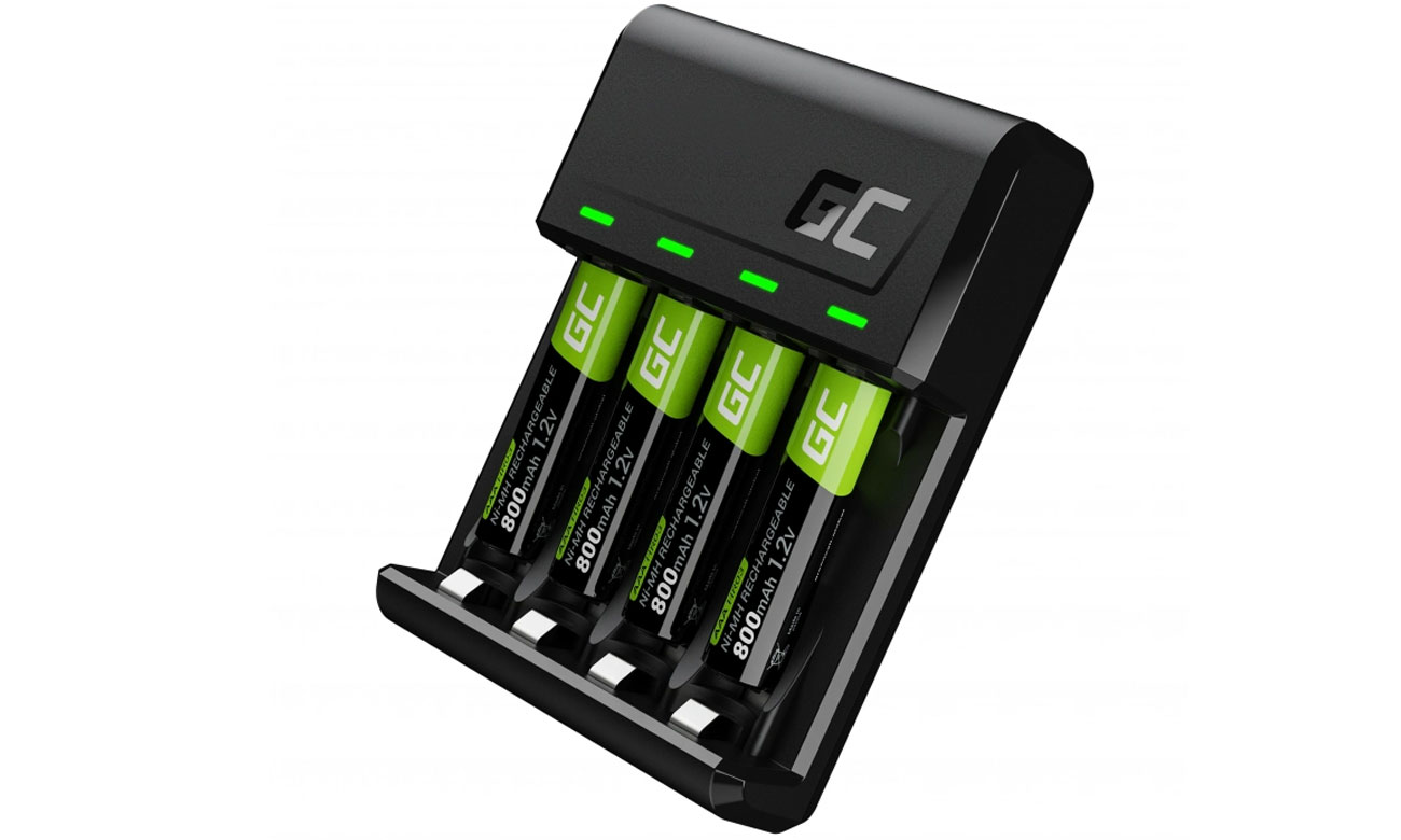Set Green Cell VitalCharger + 4x AAA/HR03 800mAh
